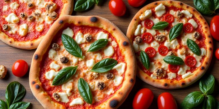 Selezione di pizze napoletane